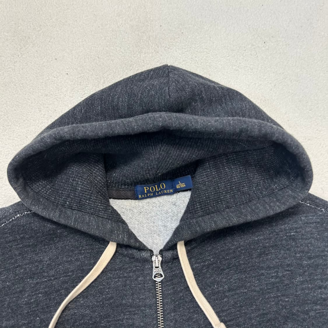 Polo Charcoal Thermal Hoodie Zip-up 상품이미지6