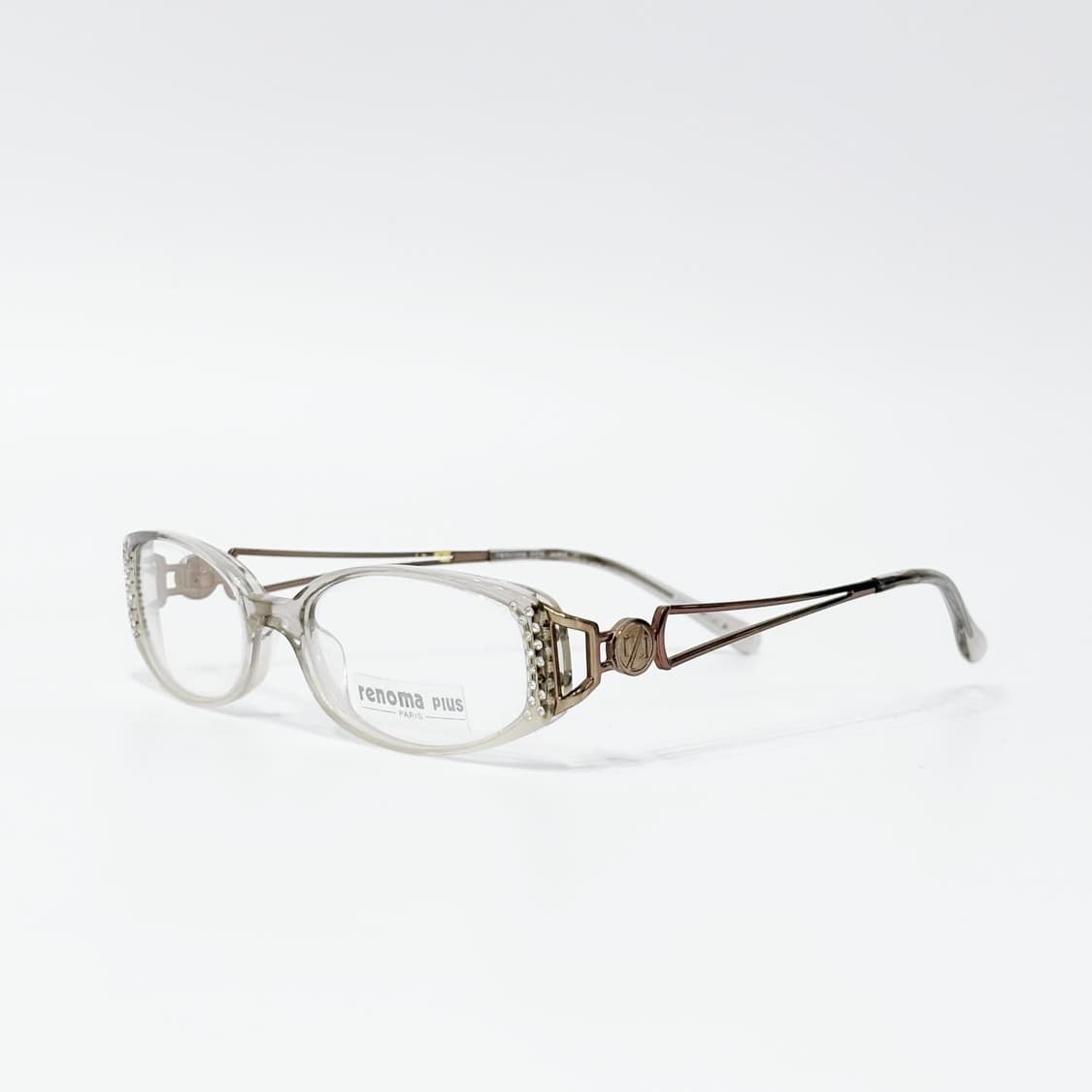 RENOMA 클리어 큐빅 뿔테 데드스탁 빈티지안경 상품이미지2