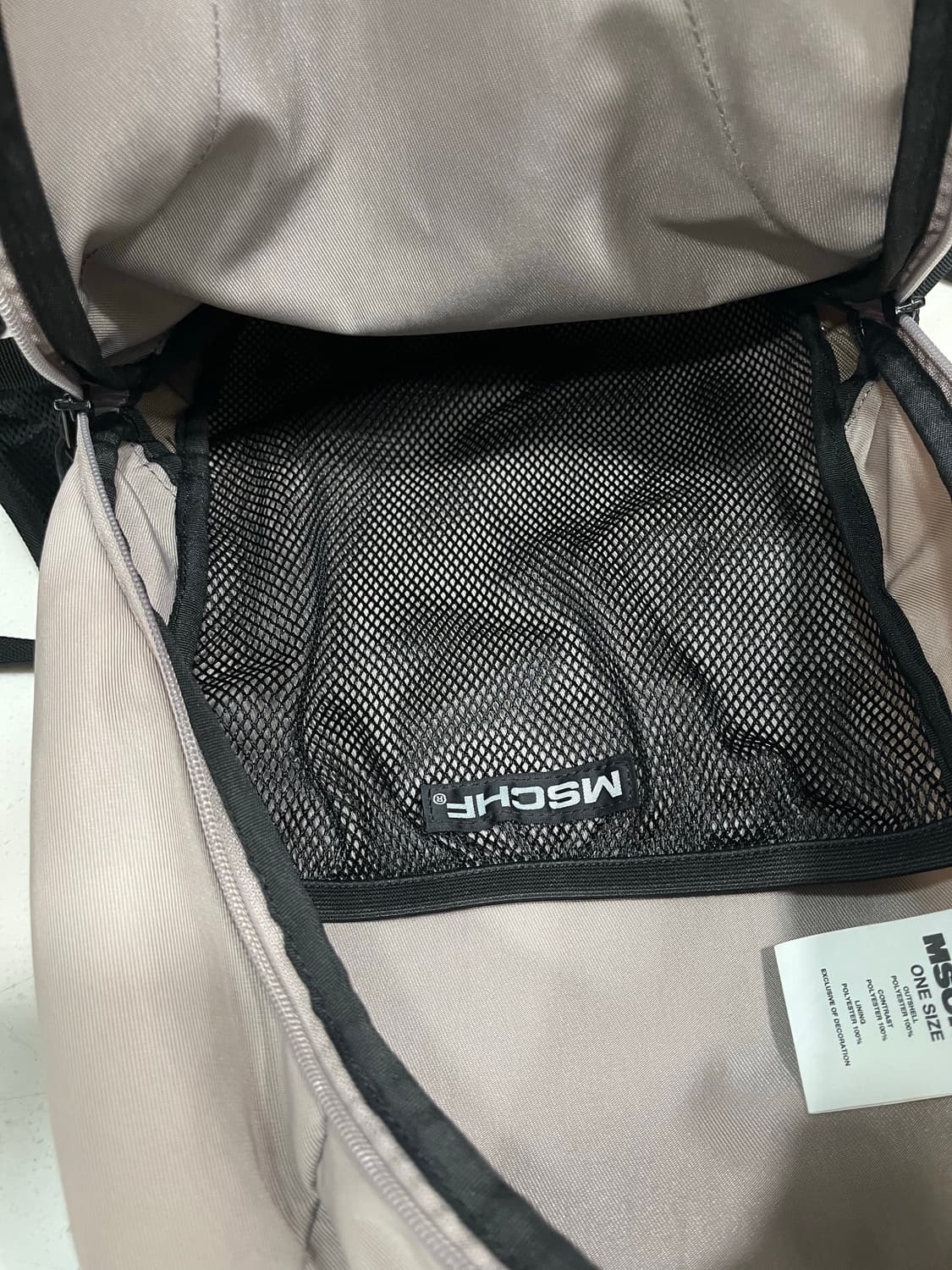 미스치프 롬버스 백팩 핑크 그레이 상품이미지3