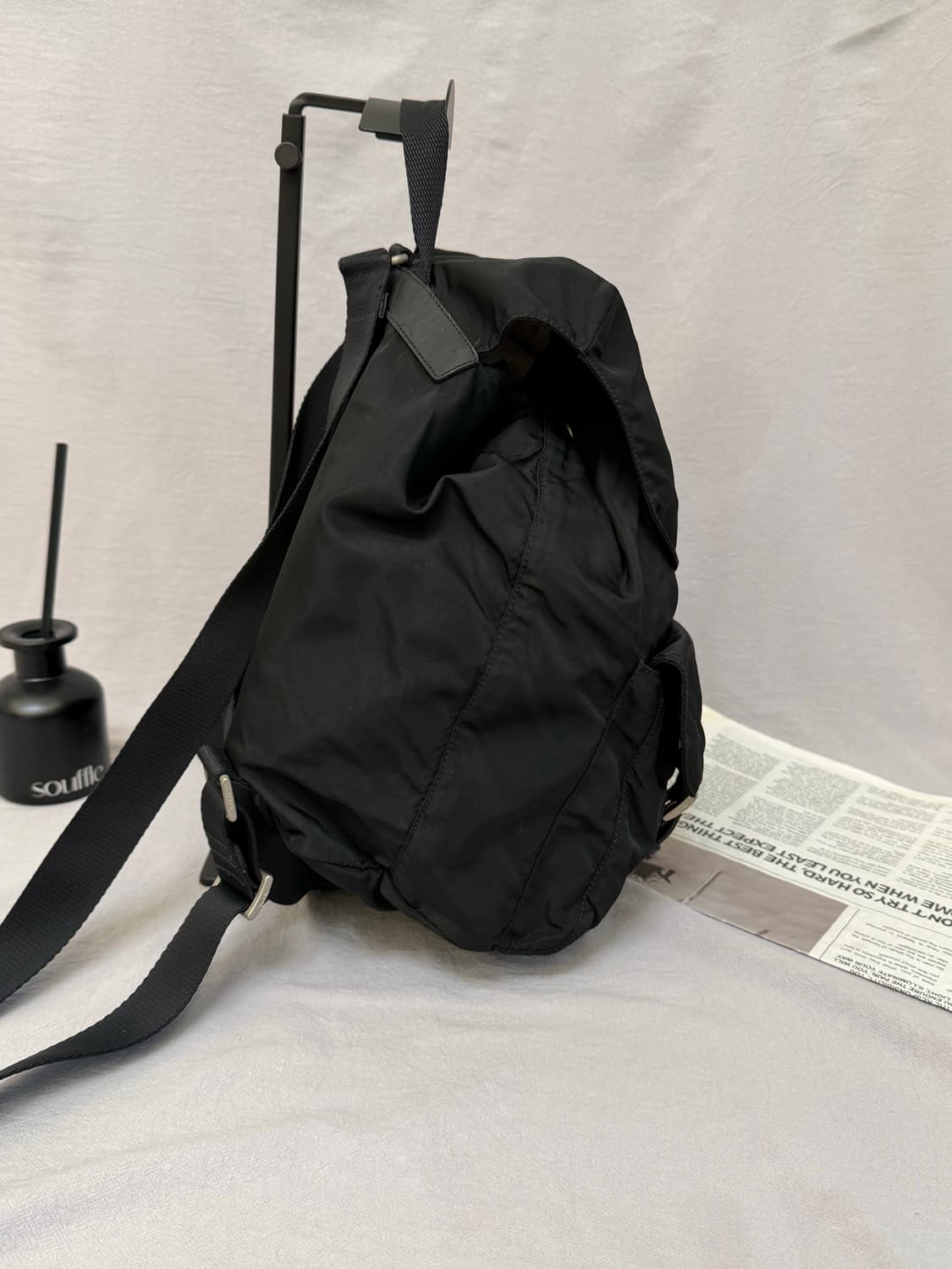 (상태좋음-강) 프라다 투포켓 포코노 나일론 백팩 미디움 + 개런티카드 상품이미지4