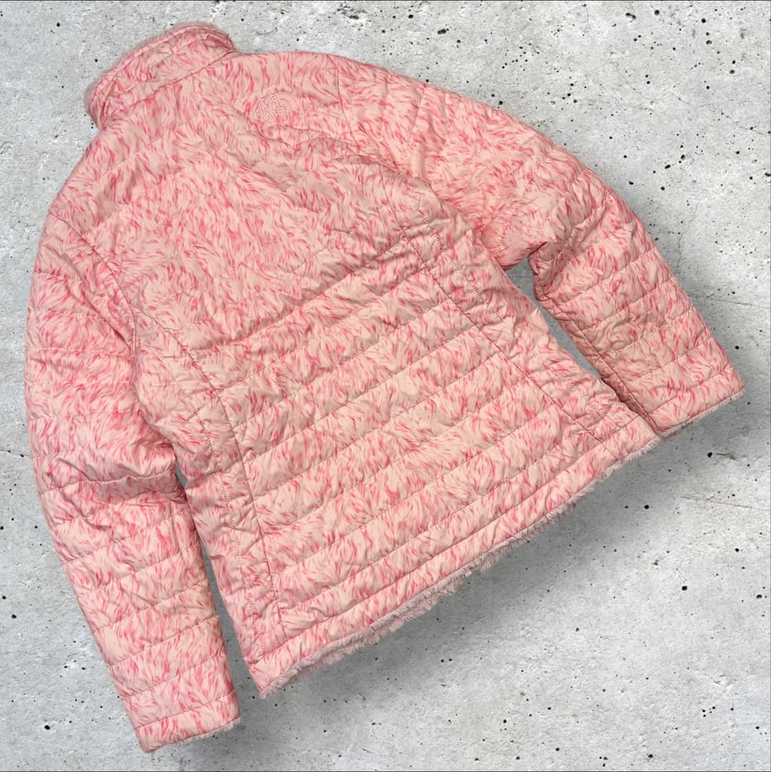 [L] 노스페이스 걸즈 리버시블 딸기우유 핑크 퀼팅 패딩 B682 상품이미지3