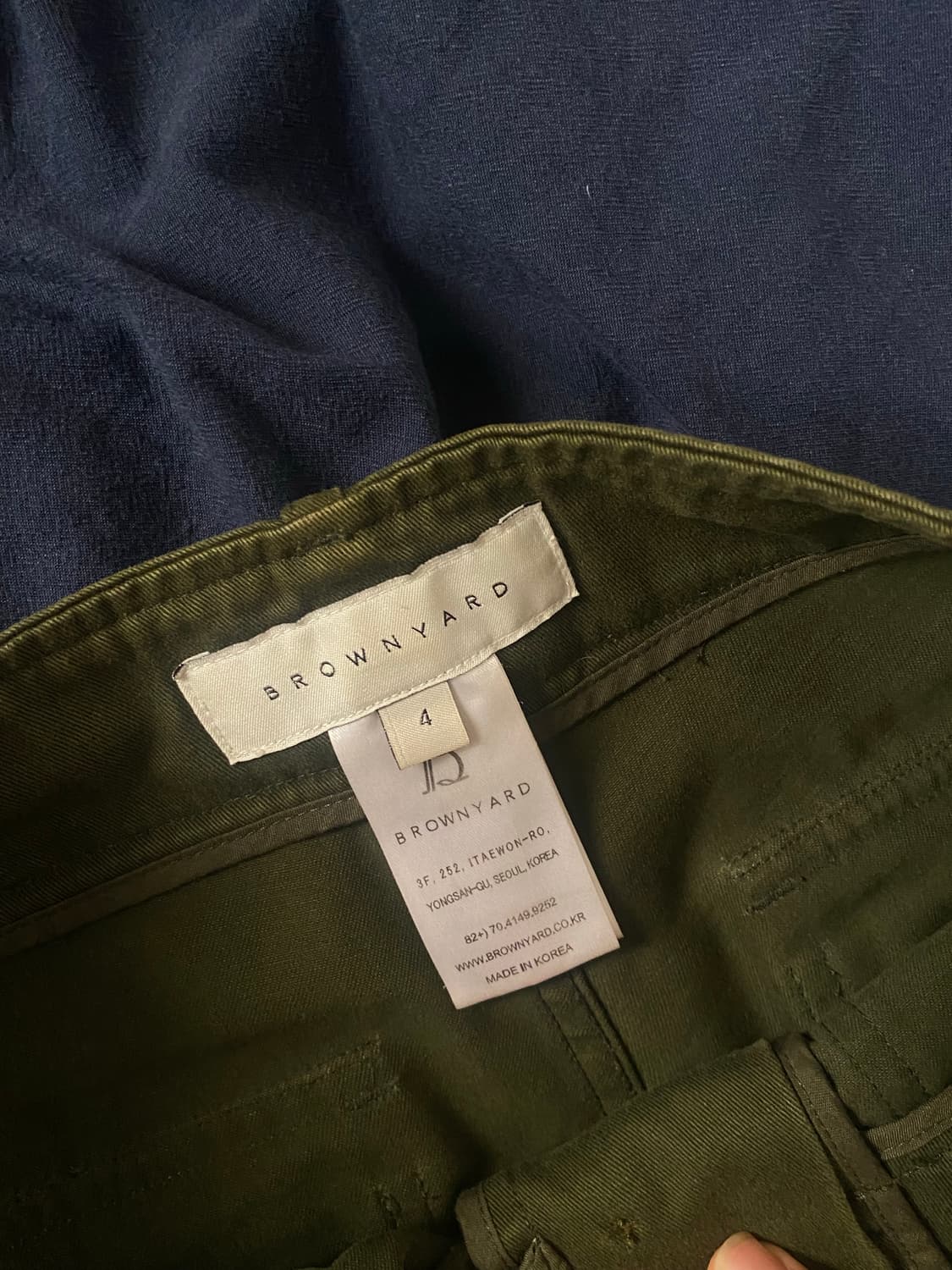 브라운야드 퍼티그팬츠 카키 상품이미지5