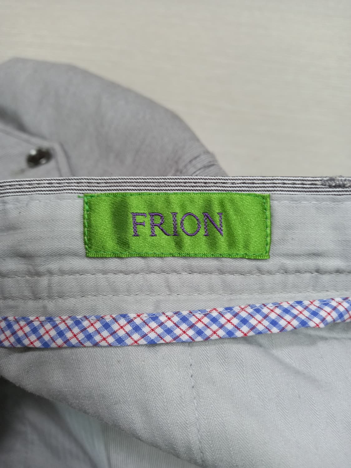 32 FRION 봄여름용 스판 일자 면바지 그레이 32-379 상품이미지7