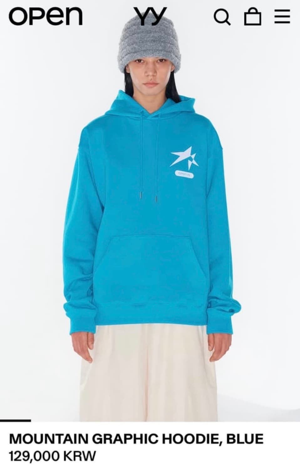 open yy 마운틴그래픽 후드  상품이미지1