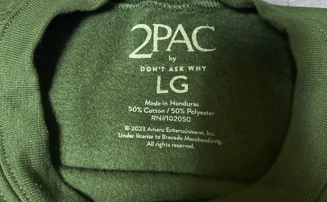 투팍 프린팅 크루넥 상품이미지3