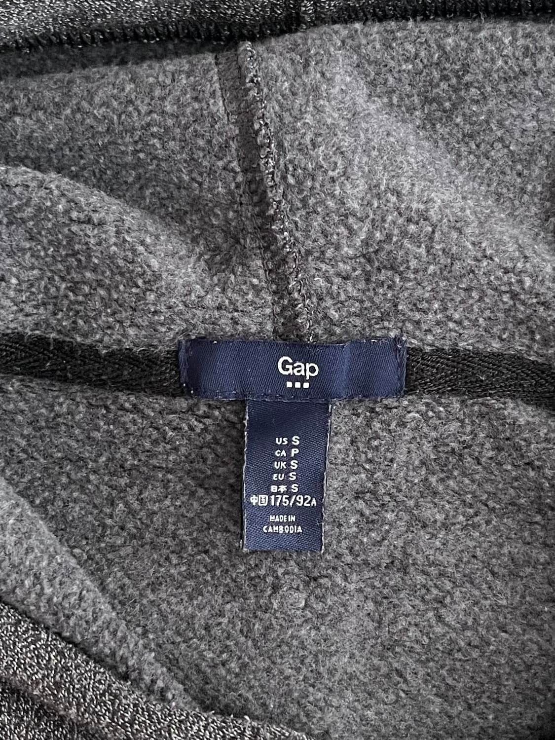 S) 갭 GAP 기모 후드 차콜 블랙 상품이미지4