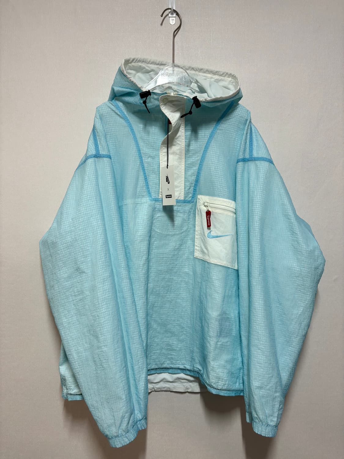 [XL] 슈프림x나이키 쥬얼 리버시블 립스탑 아노락 화이트 상품이미지3