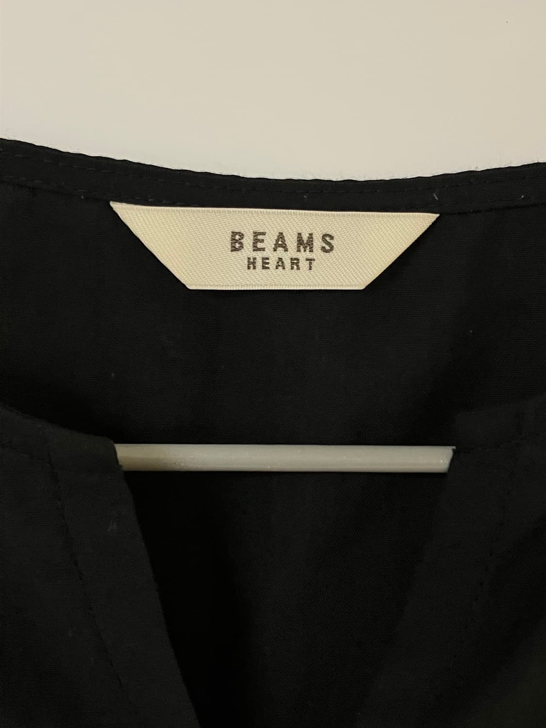 BEAMS HEART 블랙 반팔 롱 원피스 상품이미지3