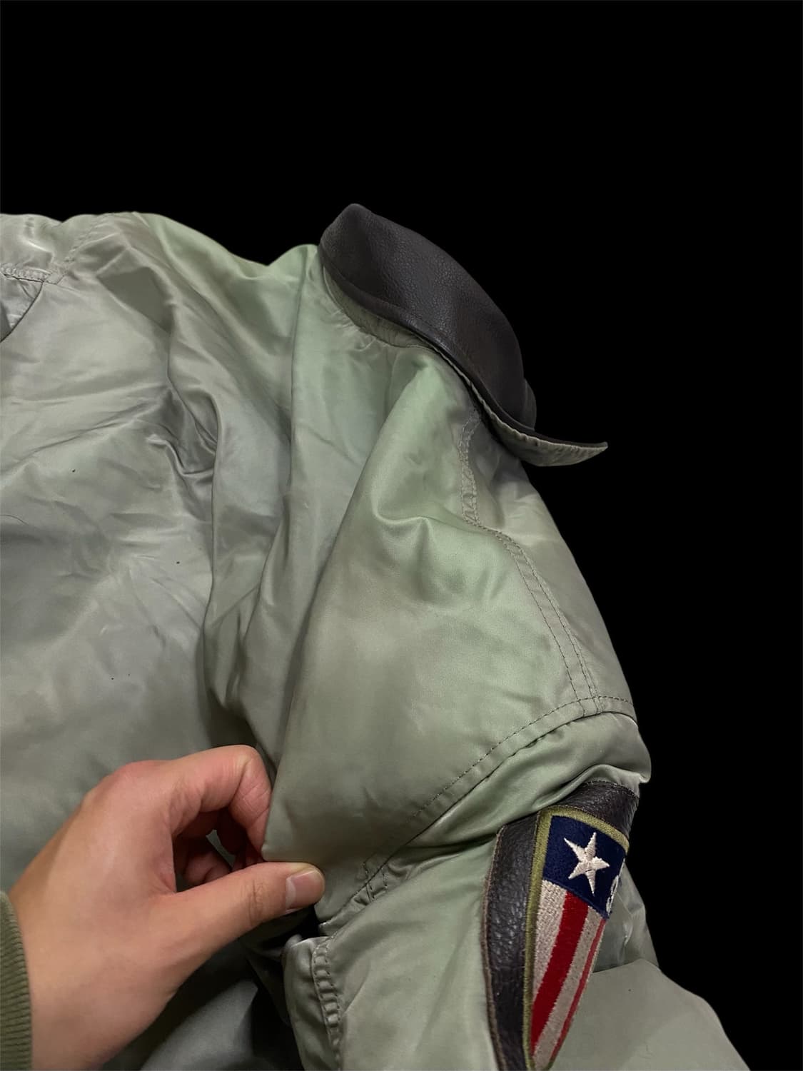 90s 알파인더스트리 FLT-45P 항공자켓 M V17 상품이미지7