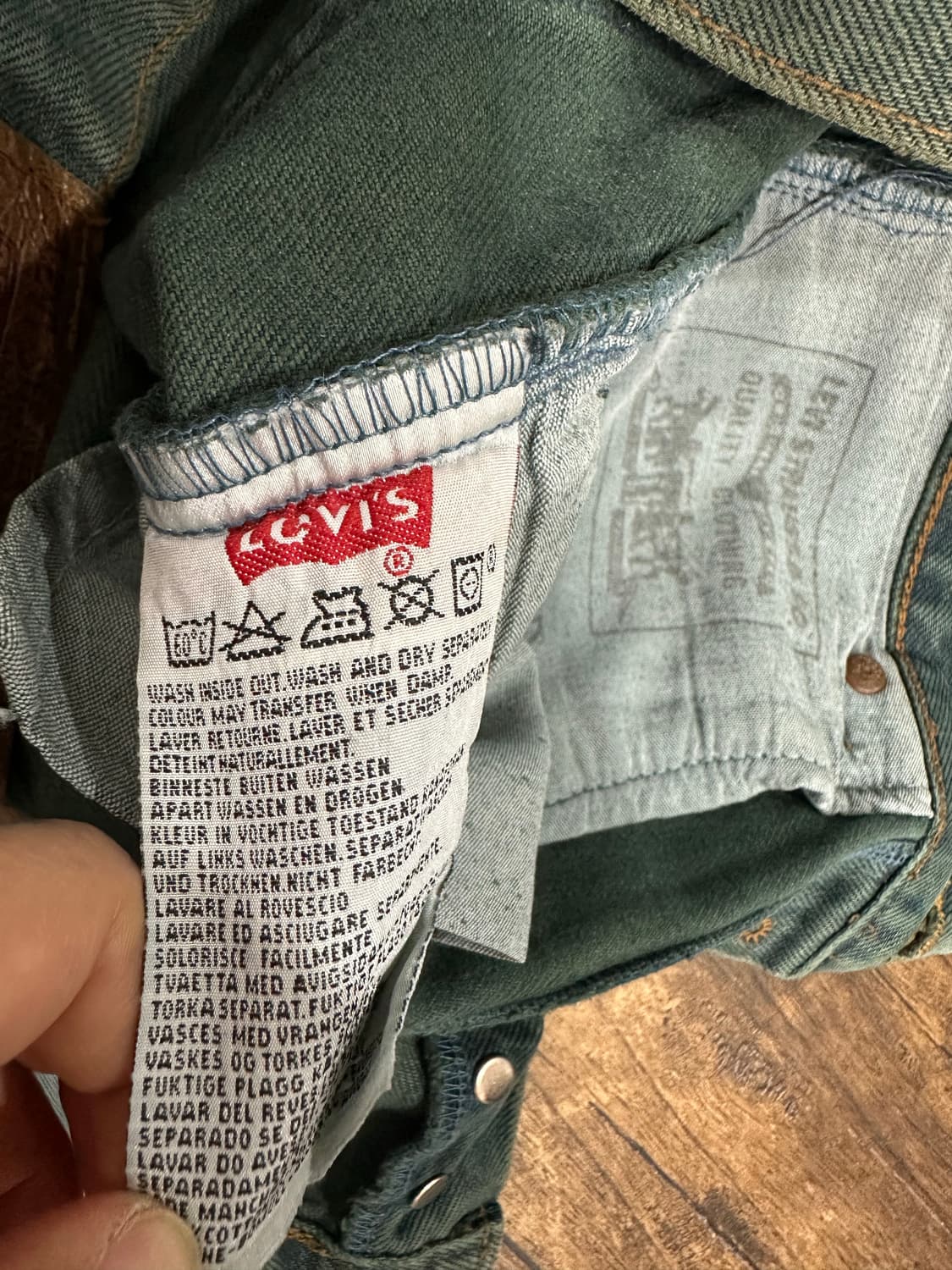 90s USA Levis 리바이스 501 컬러데님 실측27-28 상품이미지8