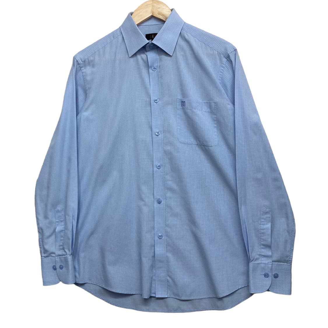 DAKS 닥스 하늘색 흰색 체크 셔츠 L 상품이미지4