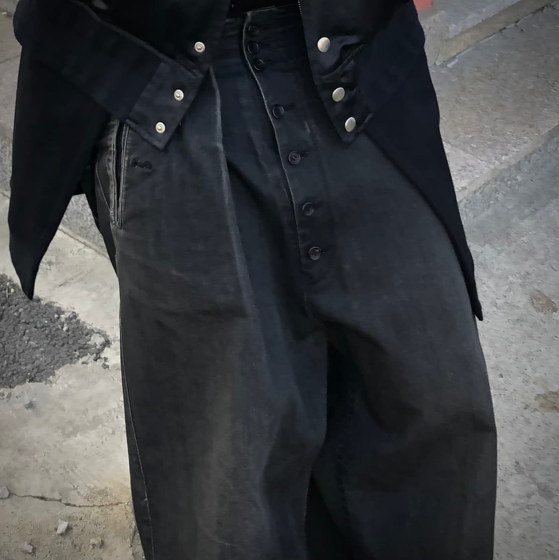 요지야마모토 플라이 버튼 데님 상품이미지1