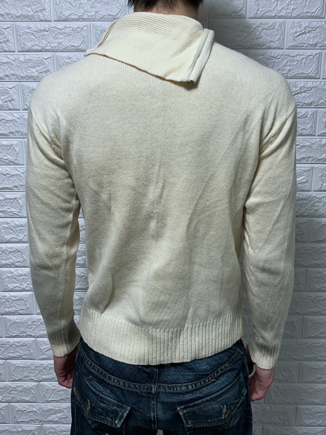 아르마니 더블 지퍼 하이넥 니트 상품이미지5