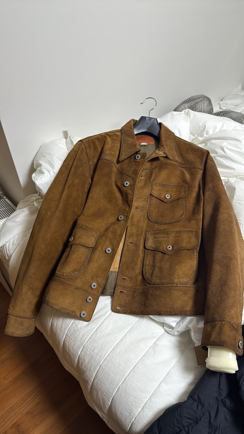 RRL 러프아웃 스웨이드 자켓 L사이즈 새상품 상품이미지1