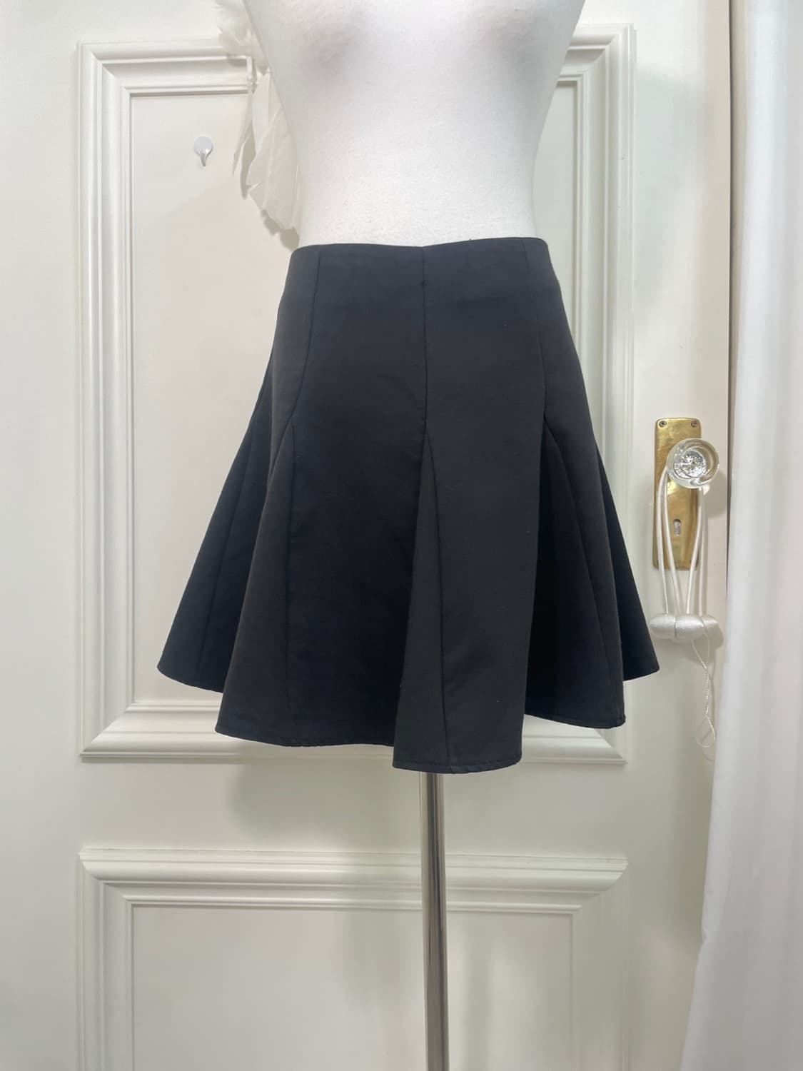 black flare basic skirt(size-M) 상품이미지5