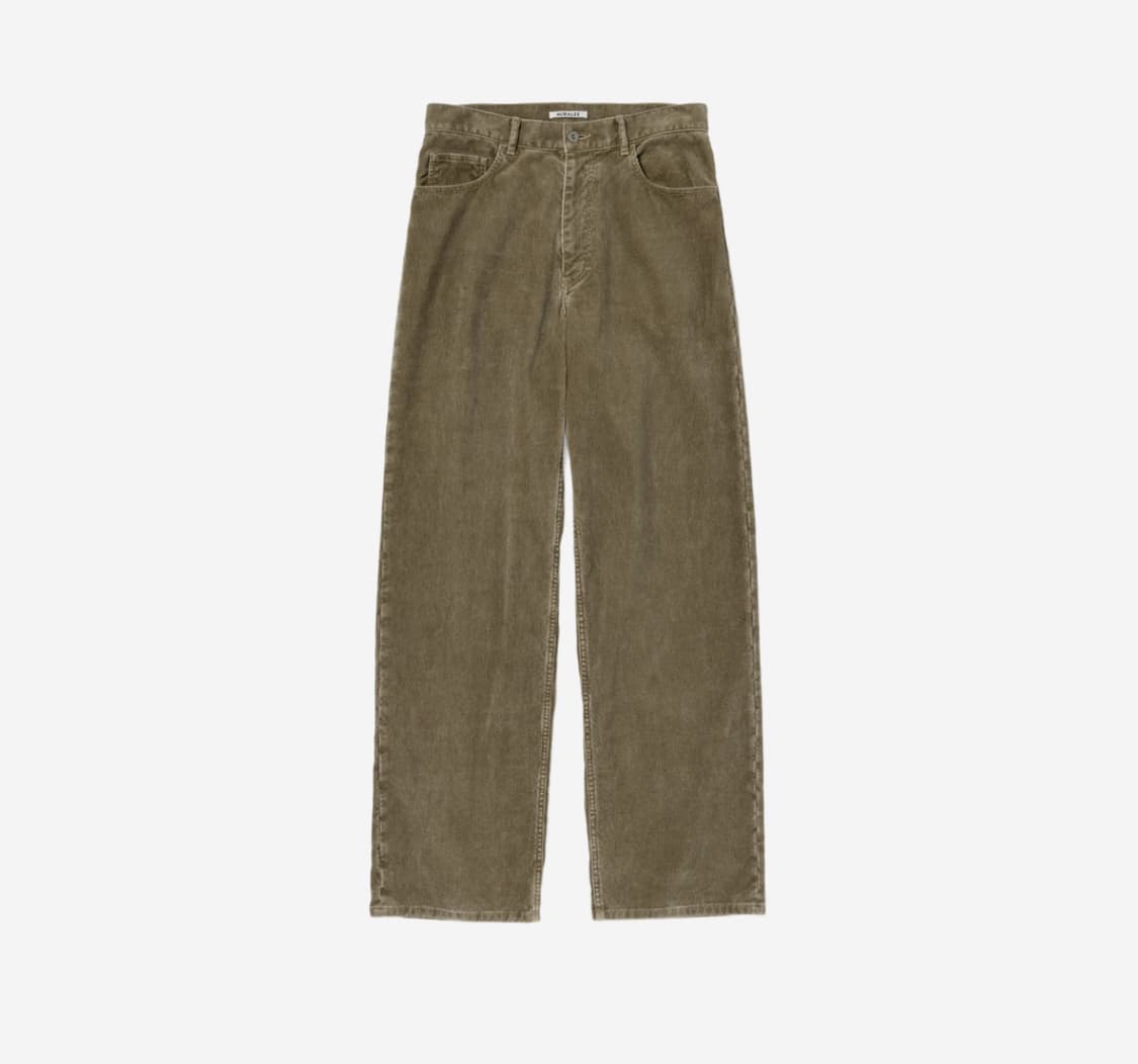 오라리 25ss 피그먼트 다이 핀스 코듀로이 팬츠 5사이즈 상품이미지1