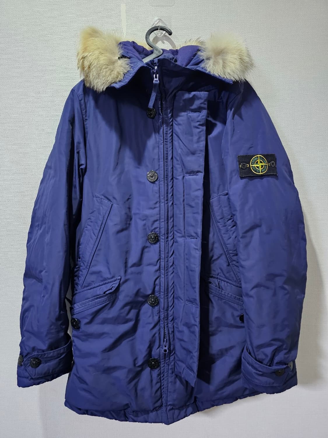 정품 스톤아일랜드 마이크로랩스 N3B 후드 퍼트리밍 다운점퍼 95 / M 상품이미지1