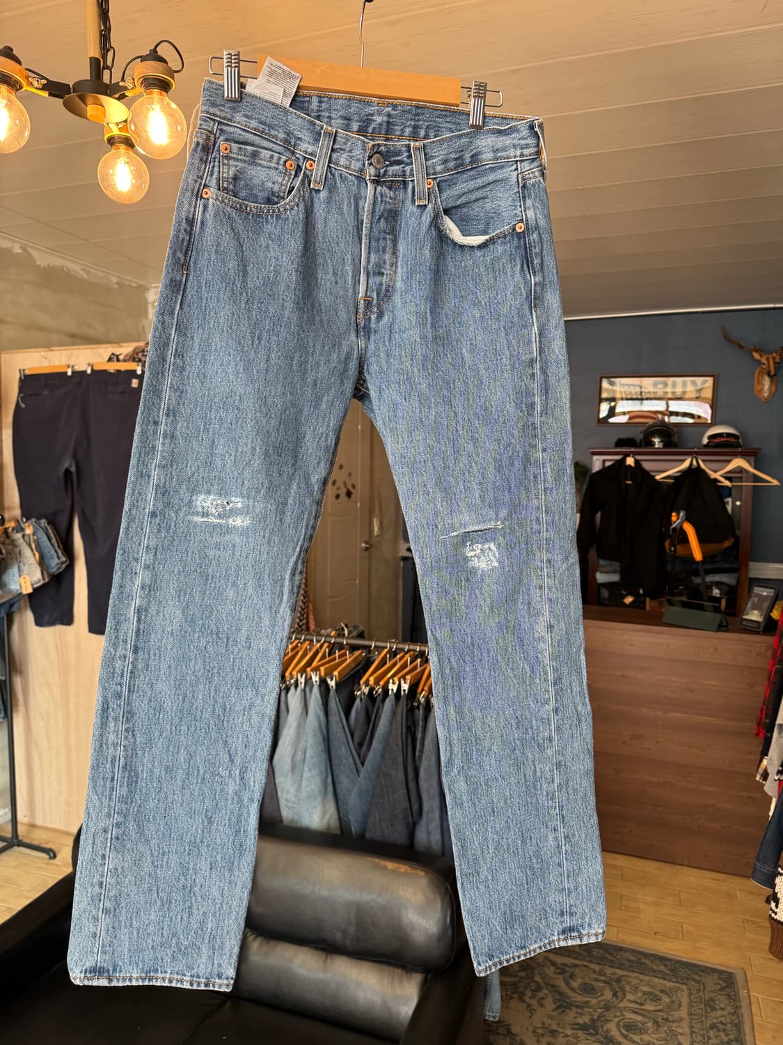  levi.s 501 28x30핸드메이 패치워크,사시코 상품이미지3