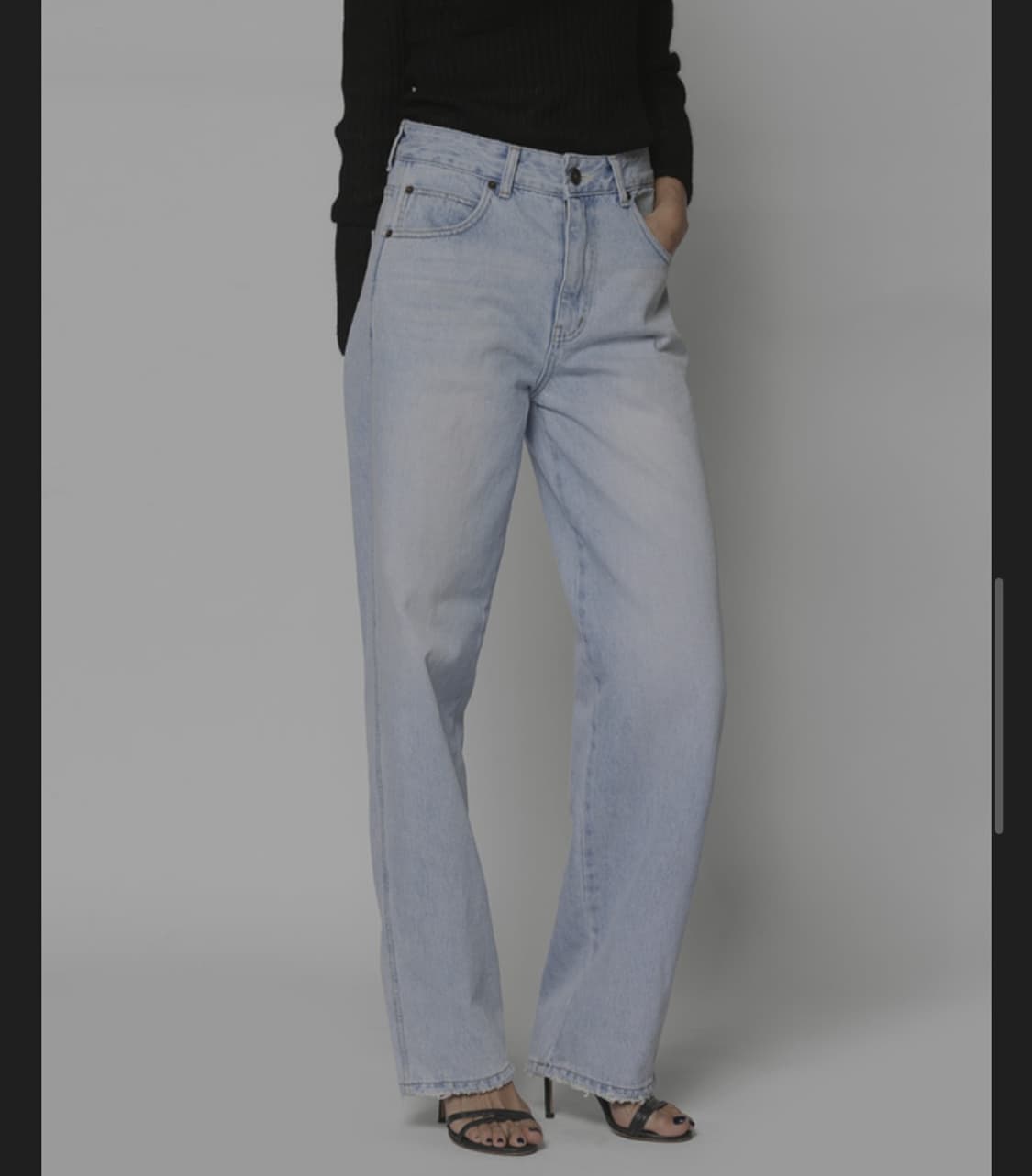 Sixandahalf MID RISE ROUND JEANS 식스앤어하프 상품이미지5