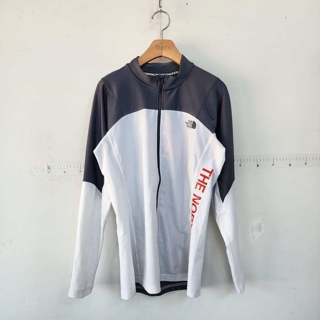 노스페이스 레시가드 기능성 화이트/그레이 집업 자켓 상품이미지1