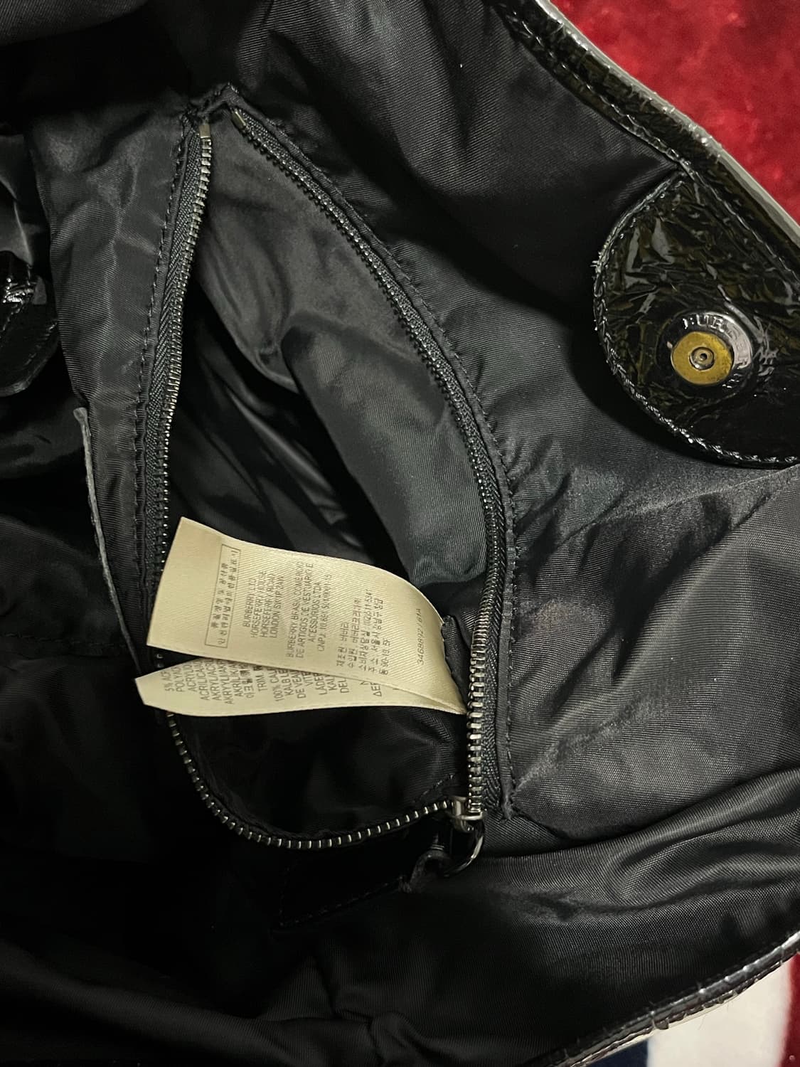 버버리 체크 토트백 정품 35x40 상품이미지7