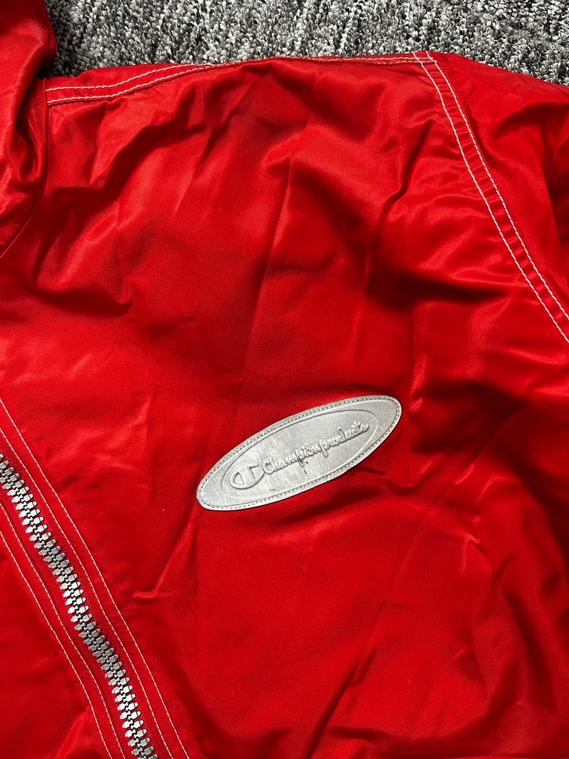 챔피온 90s 레드 실버 로고 점퍼 M 상품이미지6