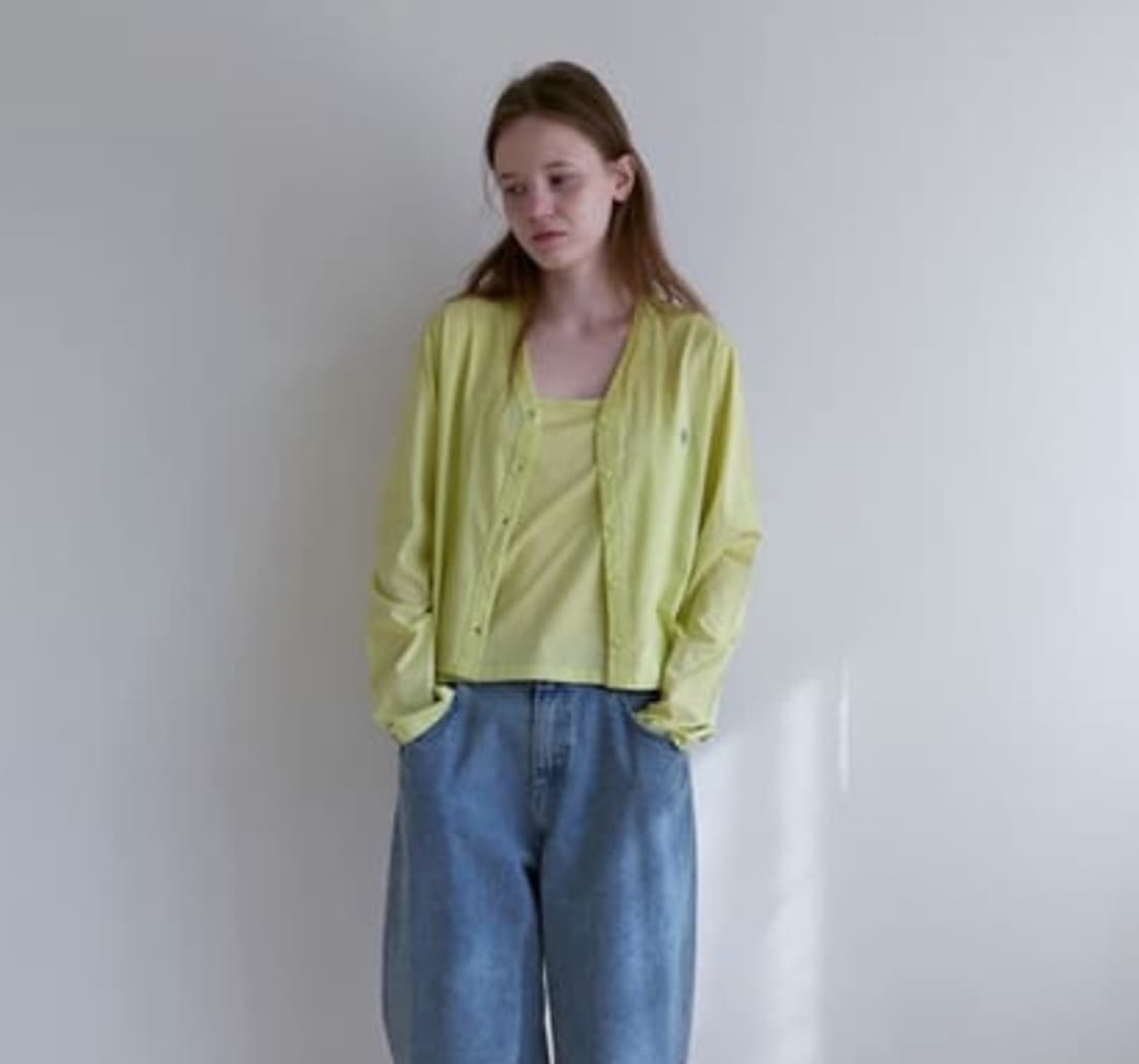 노컨텐츠 가디건 셋업 레몬 상품이미지2