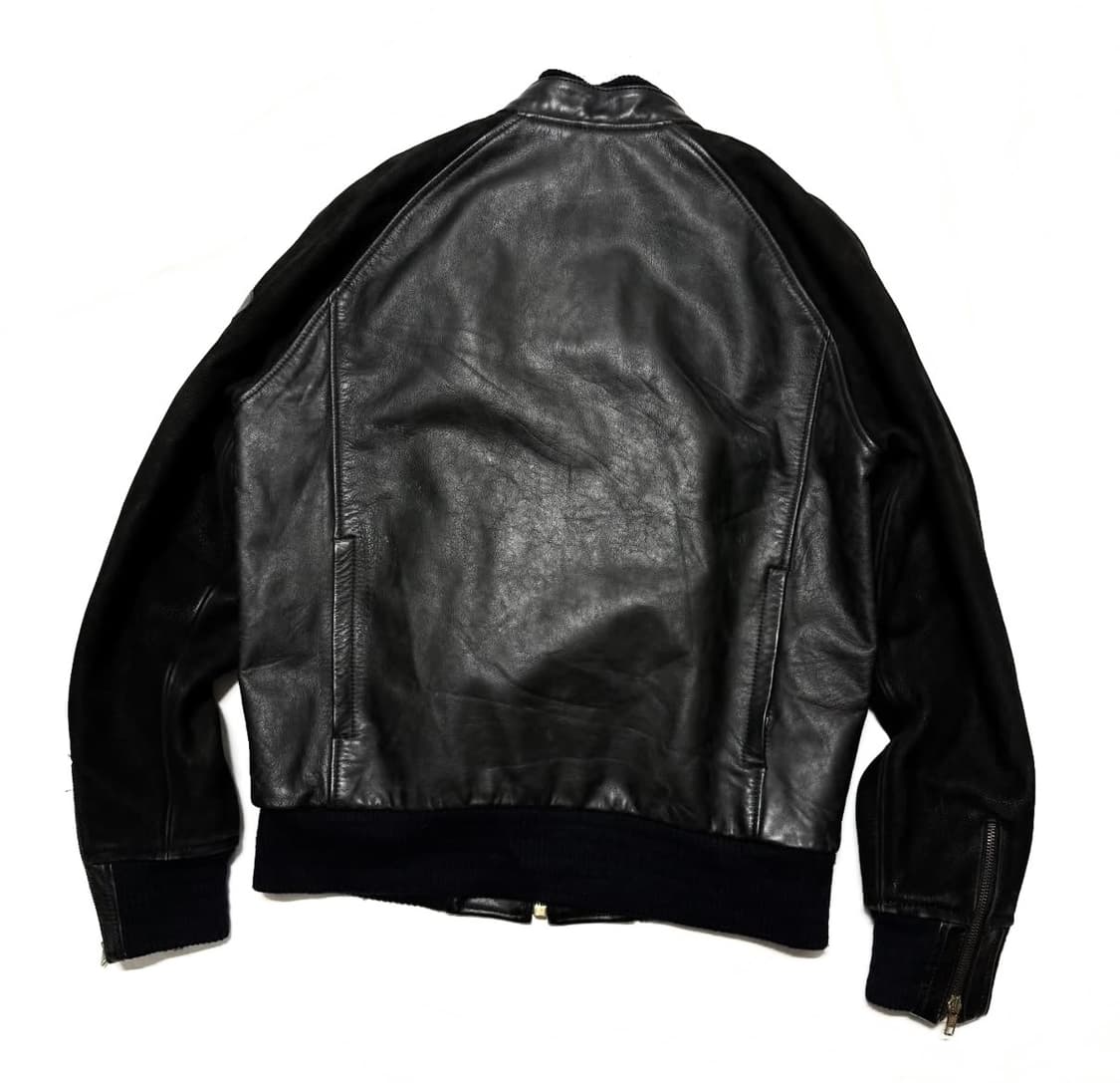 Greedy - 레더 바이커 봄버 자켓 상품이미지4