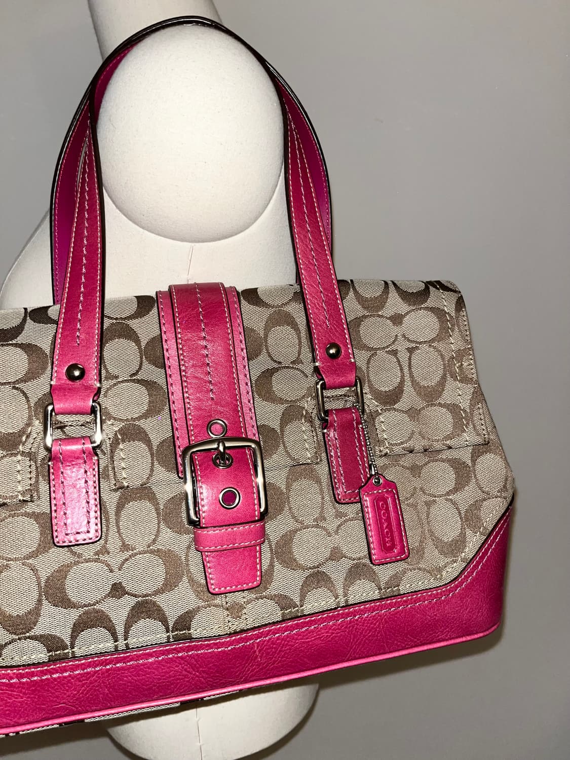 📦2000s Coach Hot Pink shoulder bag 상품이미지6