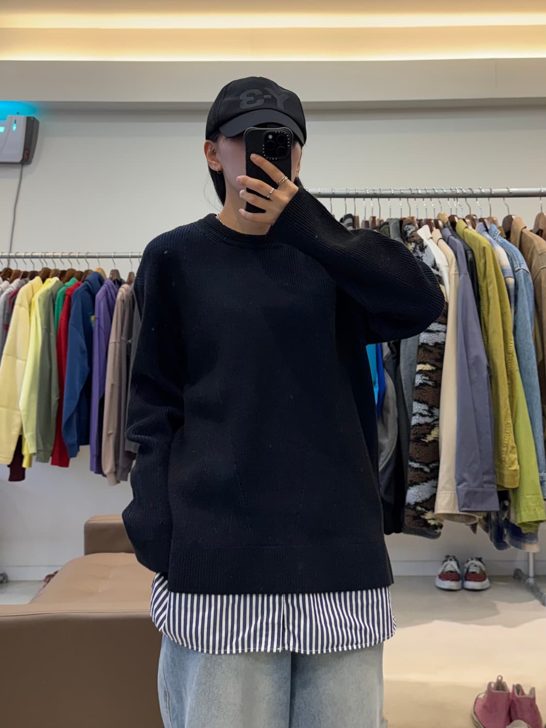 준지 셔츠레이어드 니트 상품이미지6