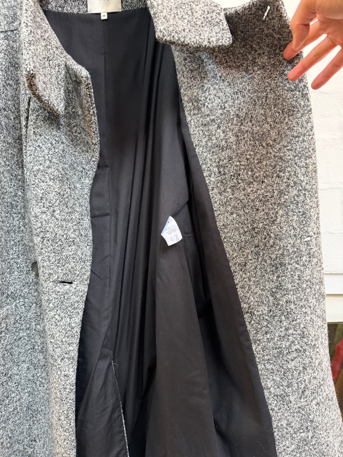 Iro 이로 그레이 울 혼방 더블 트위드 코트 36 상품이미지9