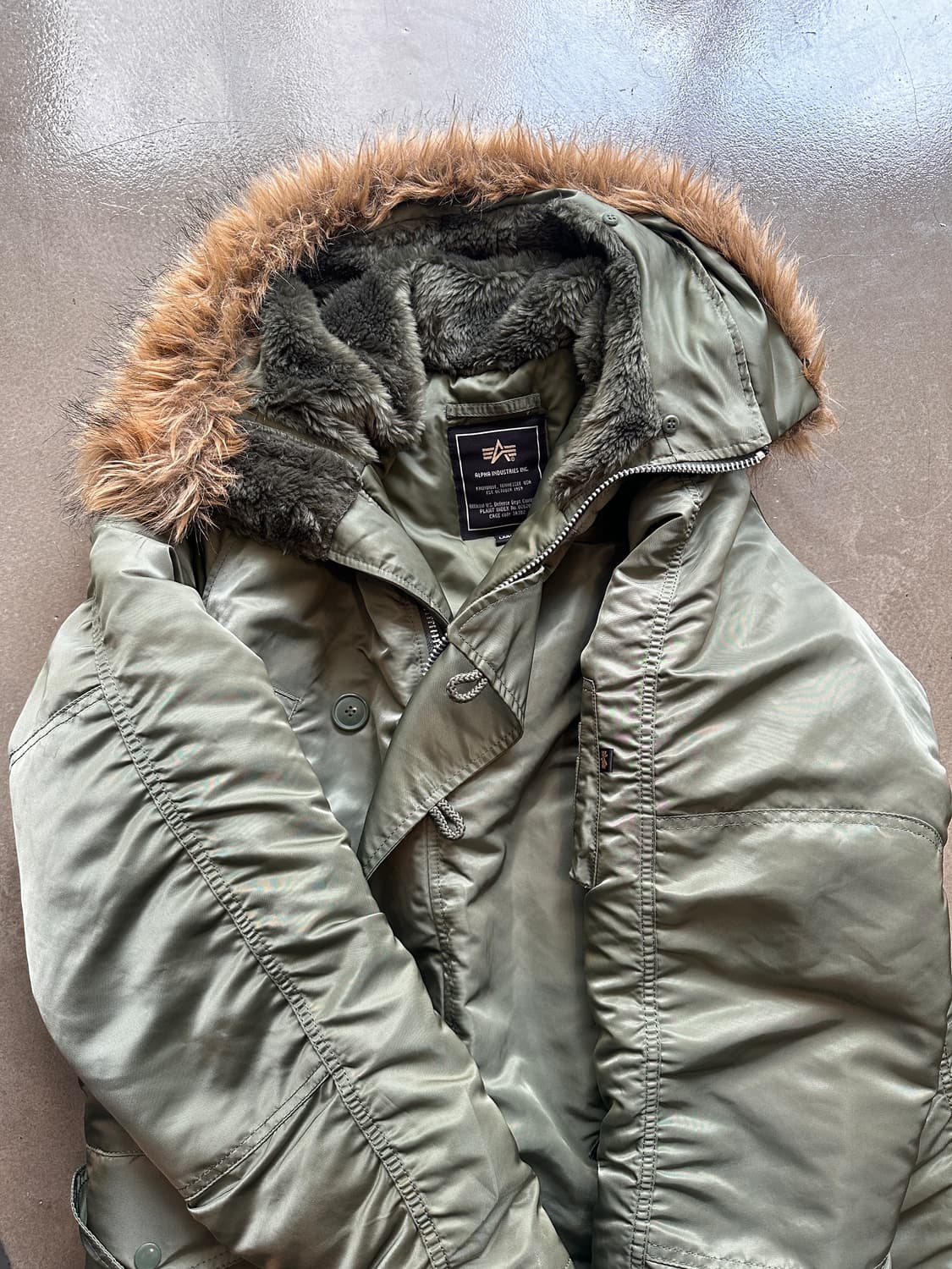 알파인더스트리 n3b 세이지그린 상품이미지1