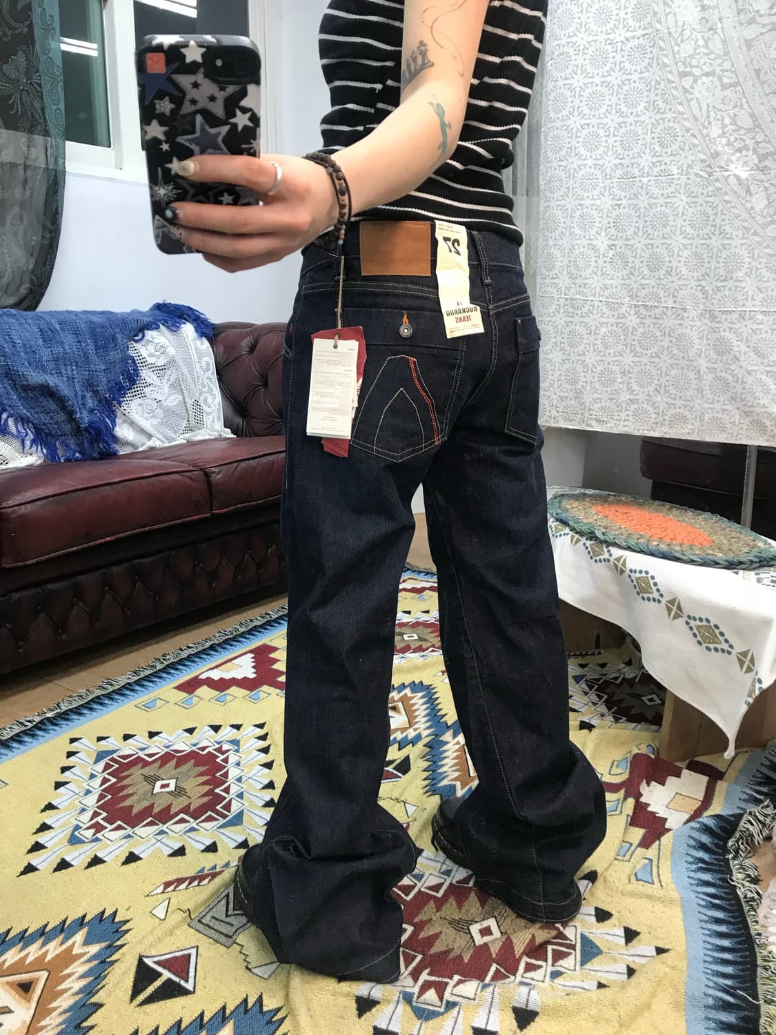 버커루 여성 생지 부츠컷 데님팬츠 상품이미지2