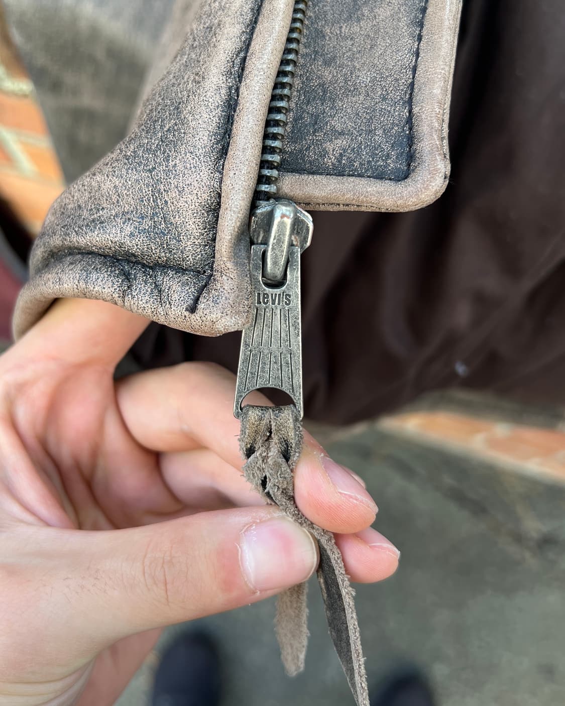 [XL] 90s 빈티지 리바이스 싱글 레더 상품이미지8