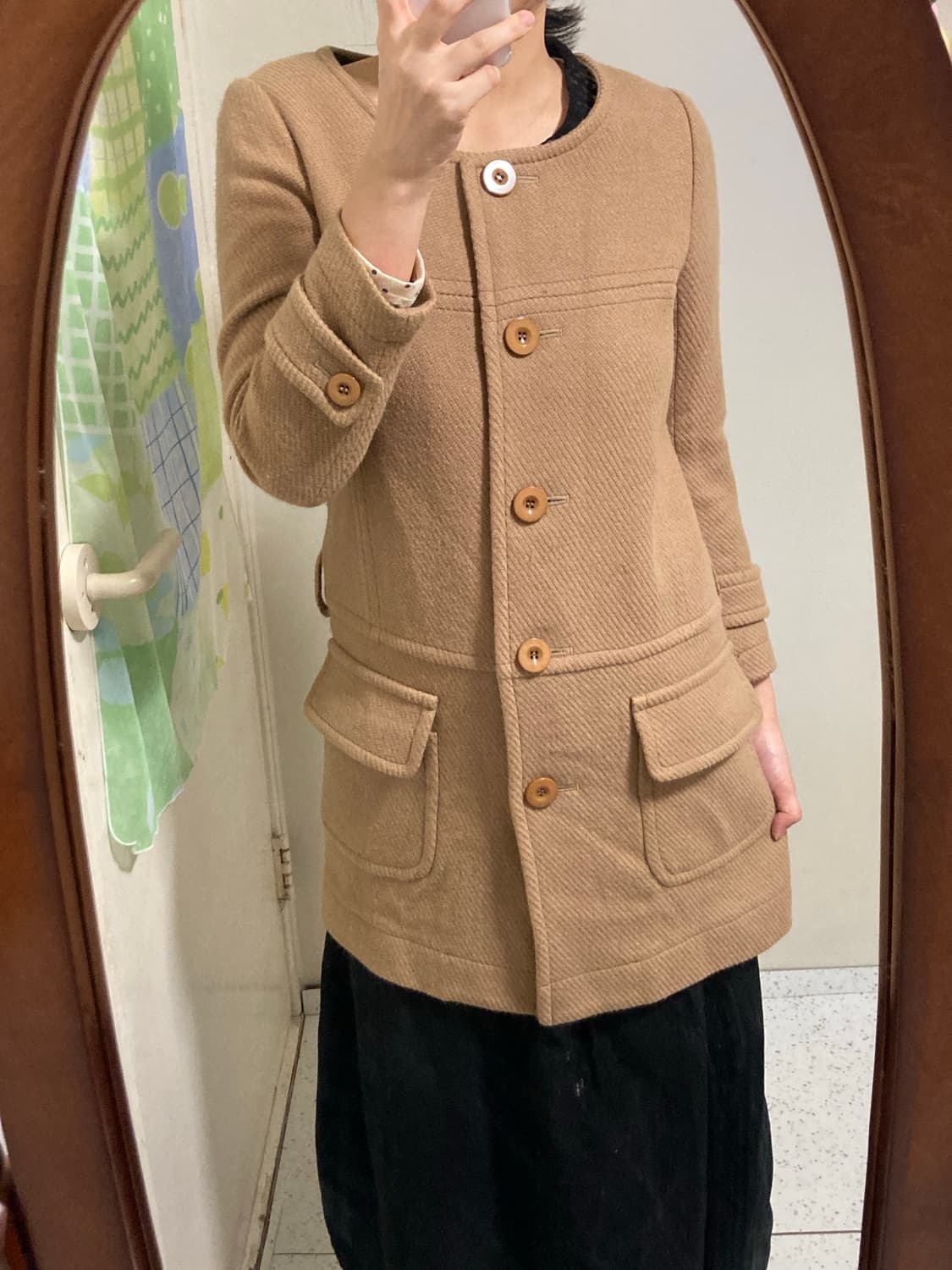 나나미 카라멜 코트 상품이미지2