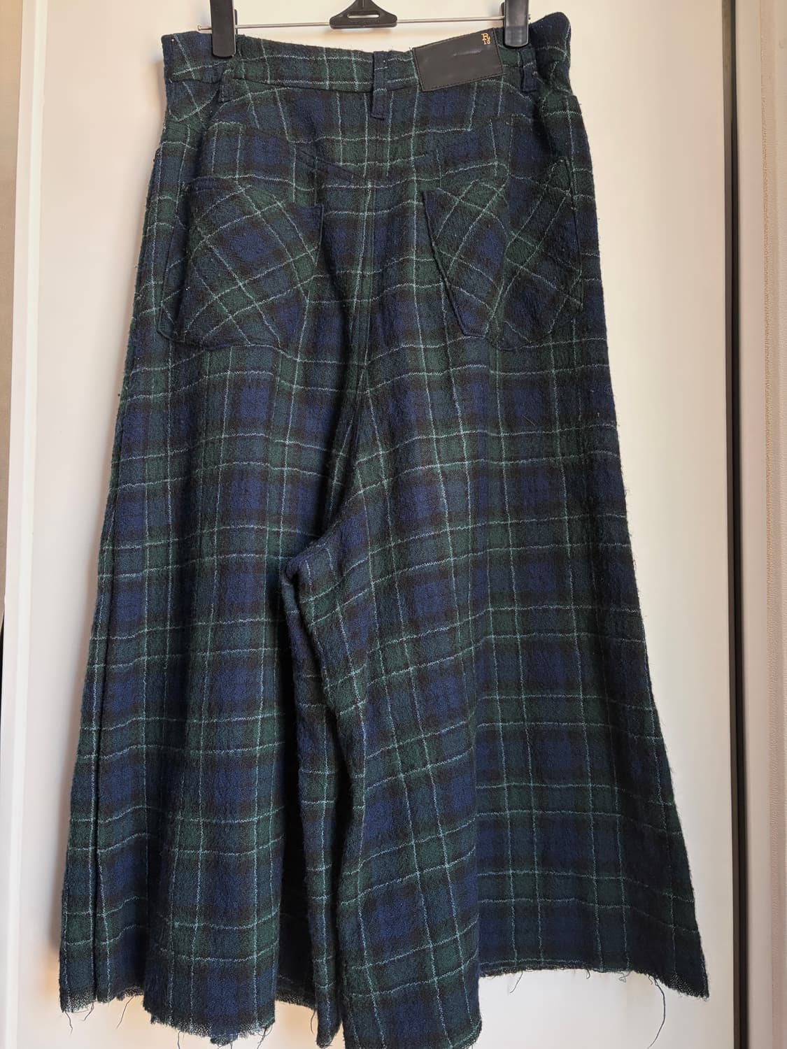 R13 울 체크 플리츠 스커트 팬츠 상품이미지2