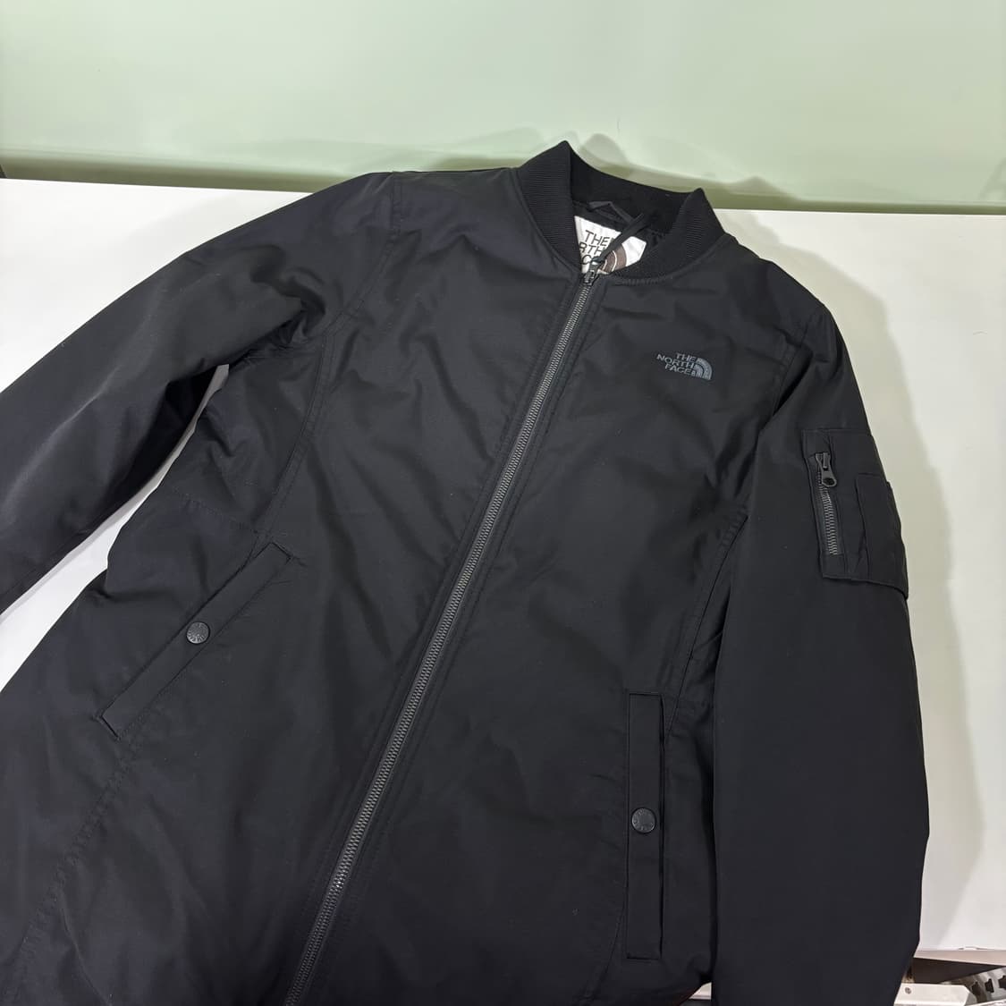 우먼M 노스페이스 블랙 투웨이 롱 블루종자켓 상품이미지1