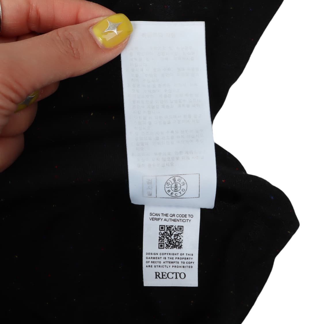 Recto 렉토 체인스티치 크롭 티셔츠 상품이미지10