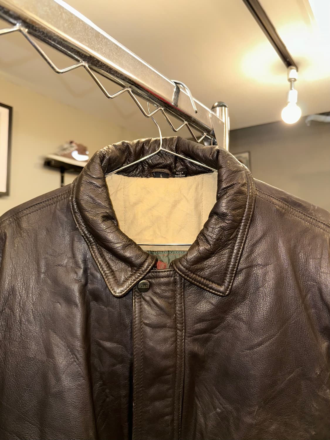 90’s Japanese real-leather aged A-2 상품이미지5