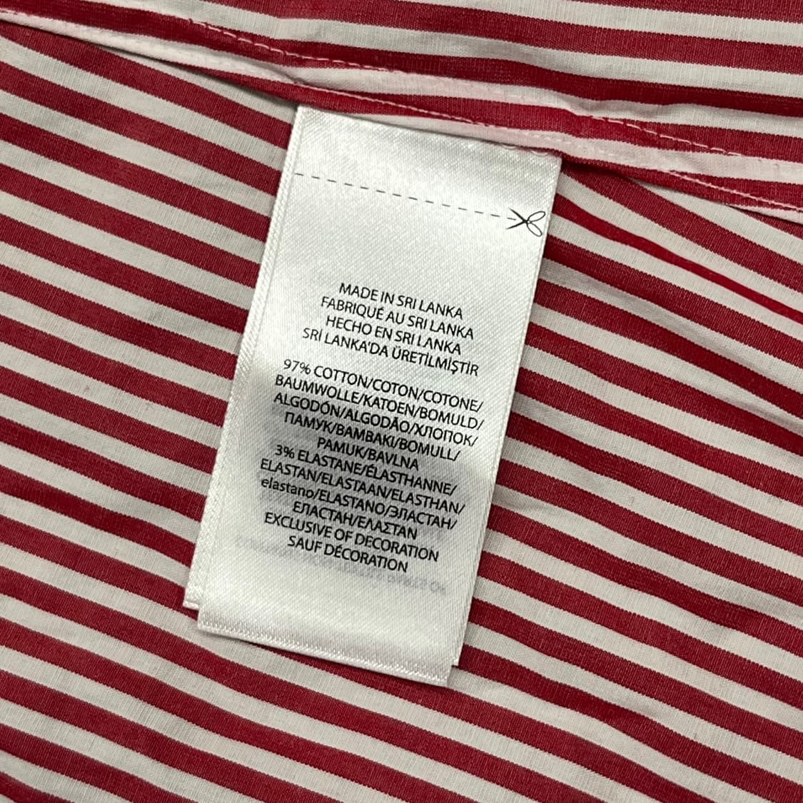 [정품/0] 폴로 랄프로렌 스트라이프 셔츠 레드 b10 상품이미지6