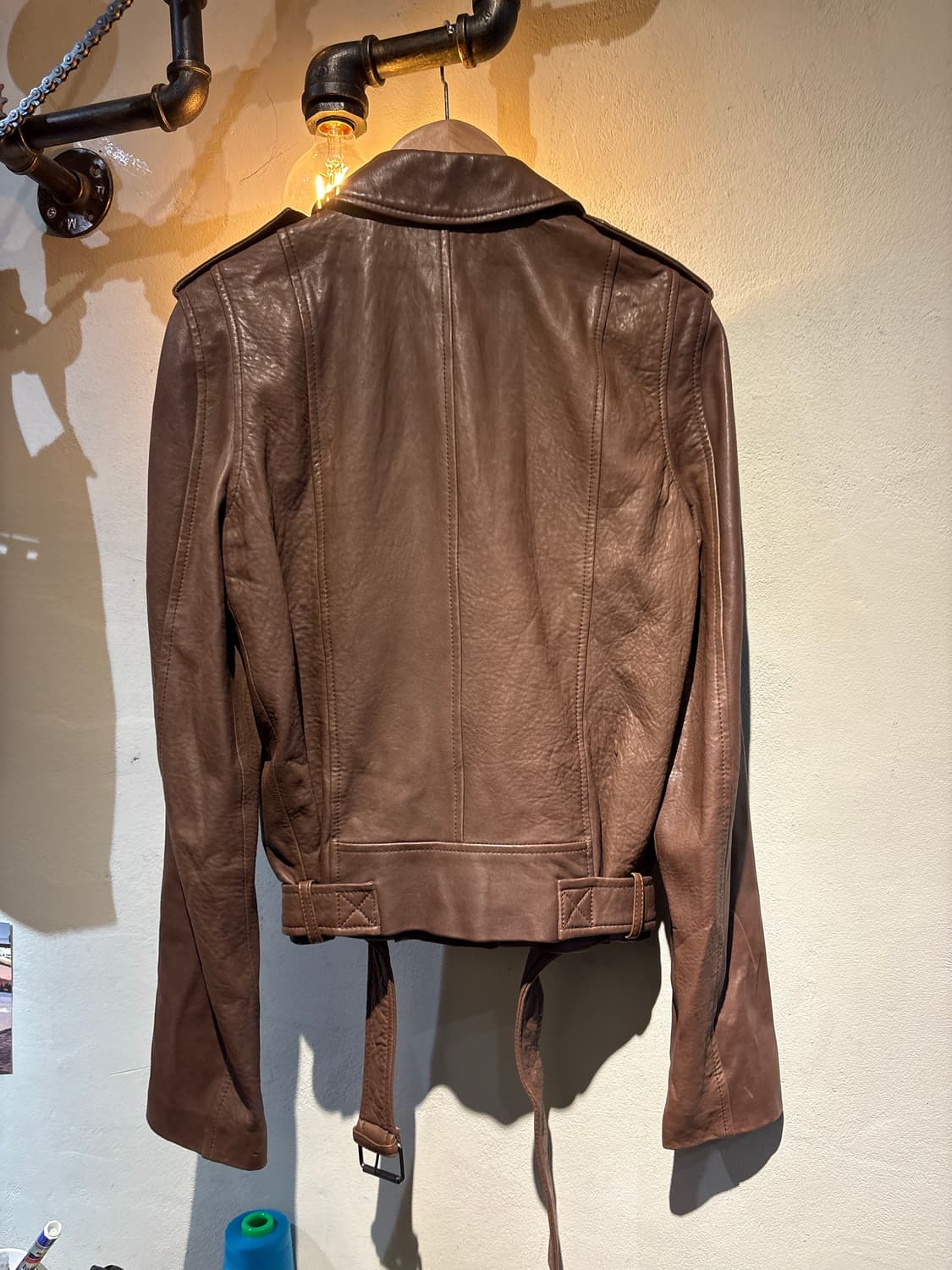 띠어리 양가죽 크롭 재킷 상품이미지4