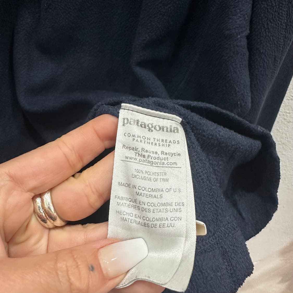 파타고니아 네이비 하프 플리스 풀오버L 상품이미지4