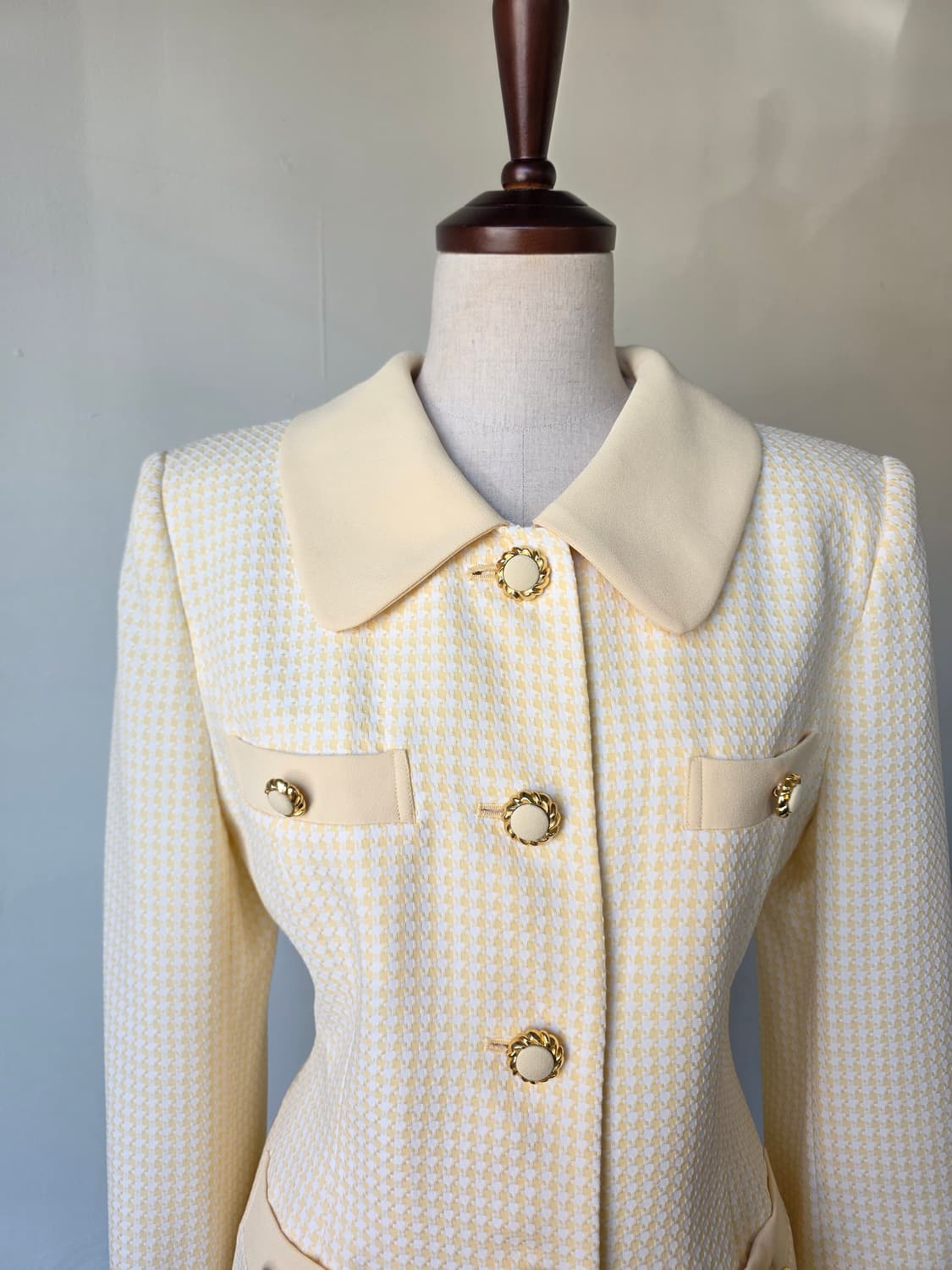 버터옐로우 하운드투스 자켓 셋업 상품이미지1