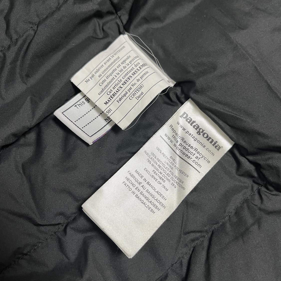 파타고니아 경량패딩 키즈 xxl 블랙 상품이미지4