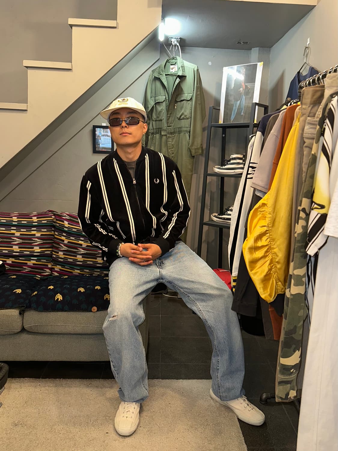 Fred Perry Japan vervet stripe jacket 상품이미지1