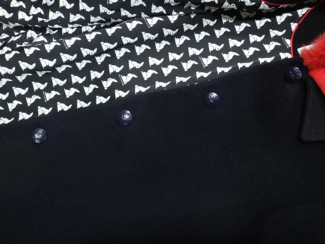 (FREE) 쥬시꾸뛰르 쥬시 퍼 카라 솔리드 코트 상품이미지4