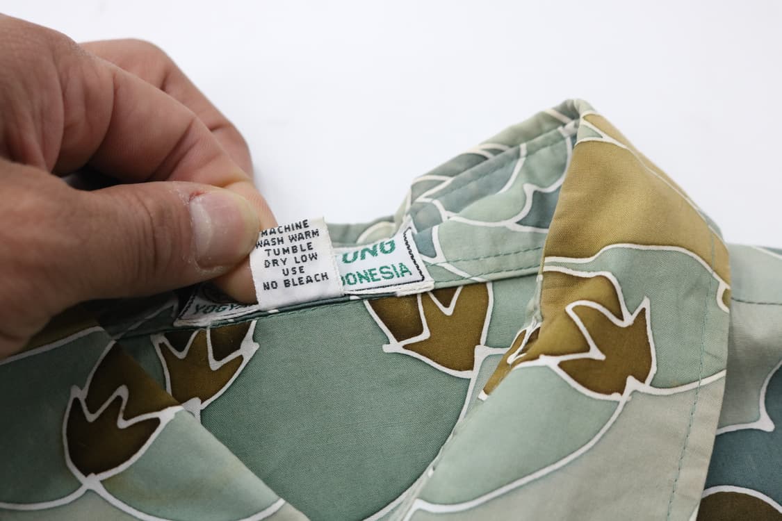 Batik Plentong 빈티지 인도네시아 바틱 패턴 반팔 셔츠 상품이미지7