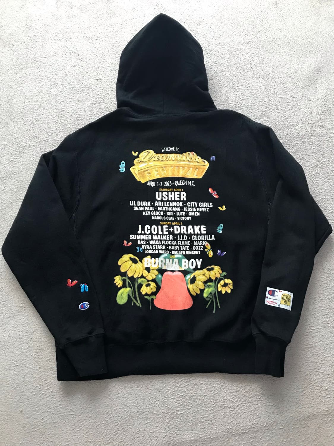 챔피언 X DV-라이언 블랙  후드 L 상품이미지1