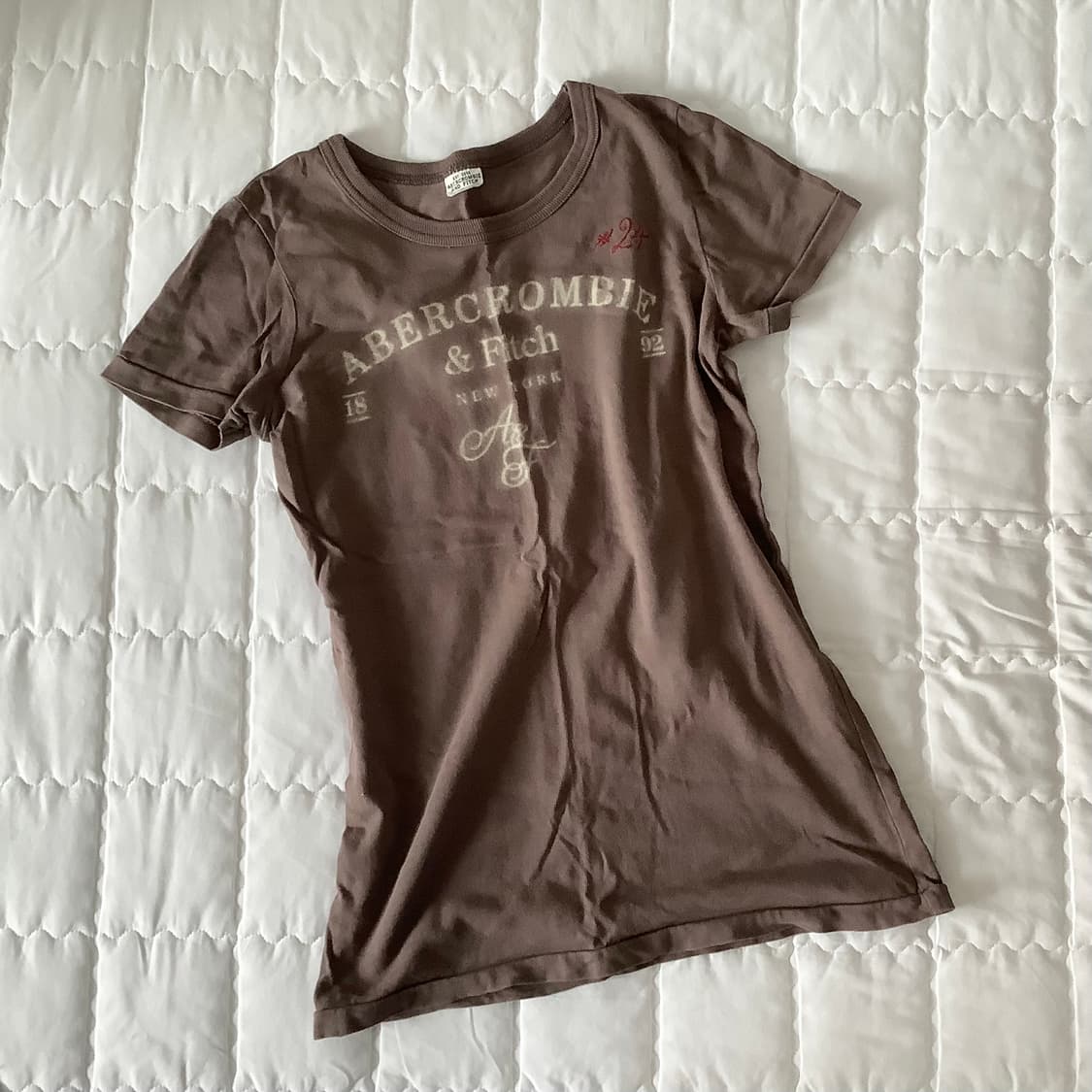 아베크롬비 빈티지 브라운 반팔티 상품이미지1