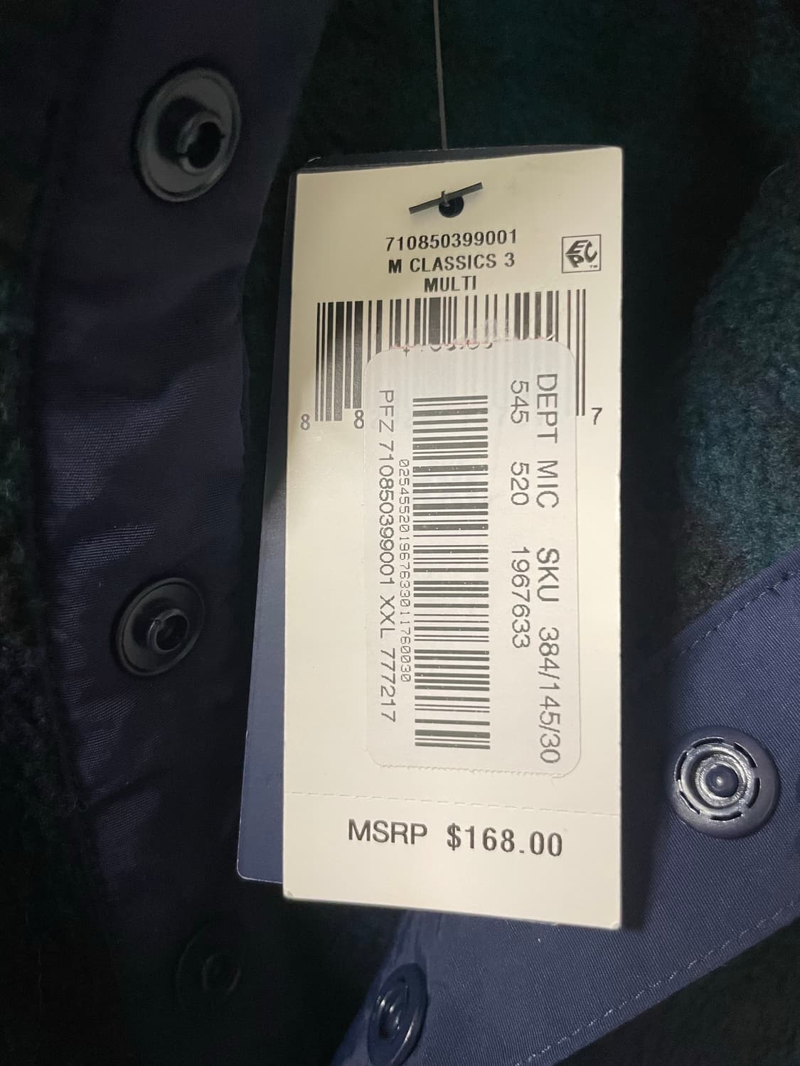 폴로 타탄체크 블랙와치 반집업 플리스 신칠라 2XL 새제품 상품이미지6